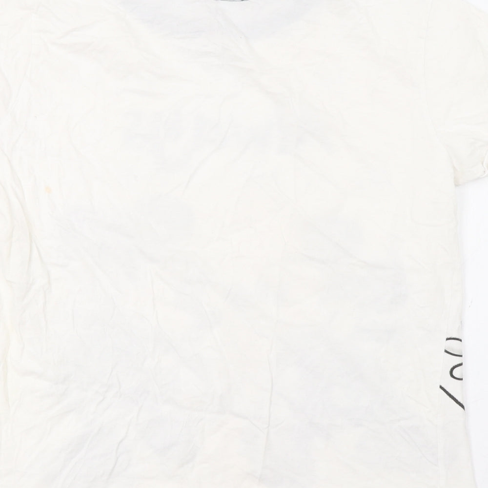 Disney Womens White   Basic T-Shirt Size 16  - Mickey And Minnie