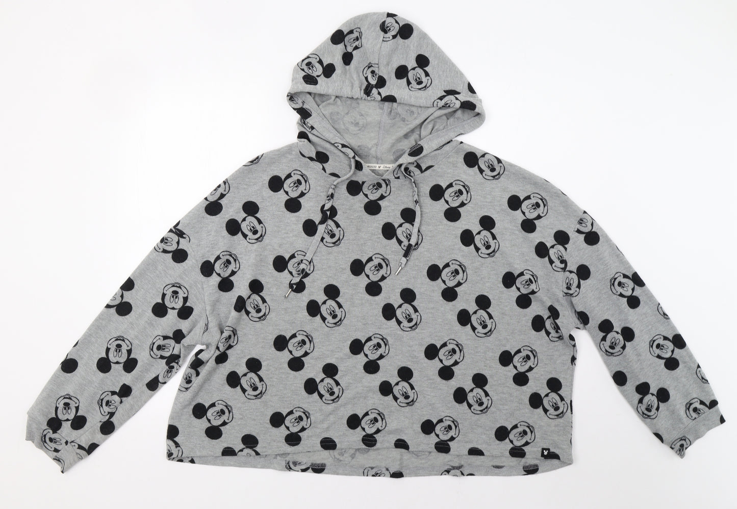 Primark Womens Grey   Top Lounge Set Size L  - Mickey Print
