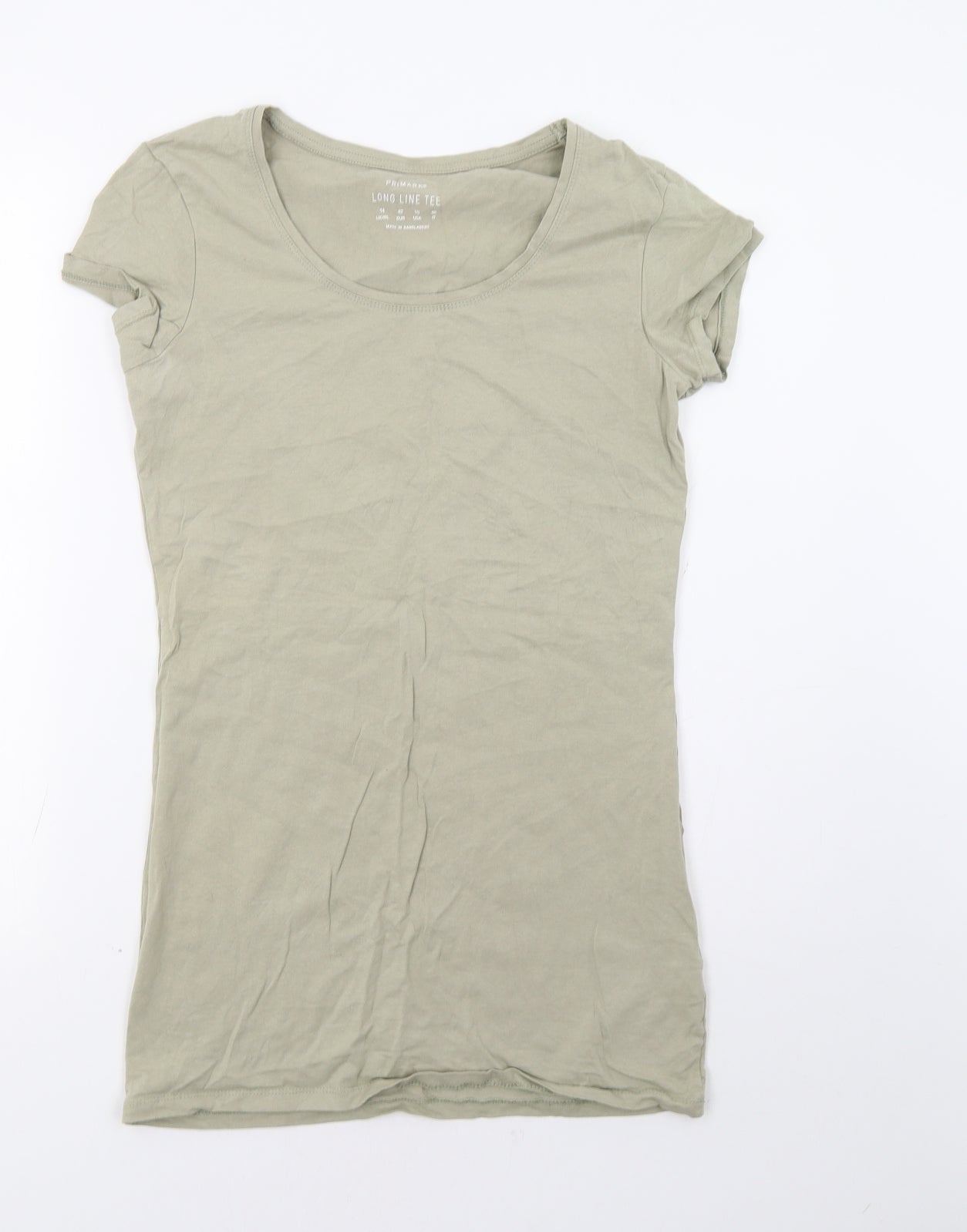 Primark Womens Green   Basic T-Shirt Size 14