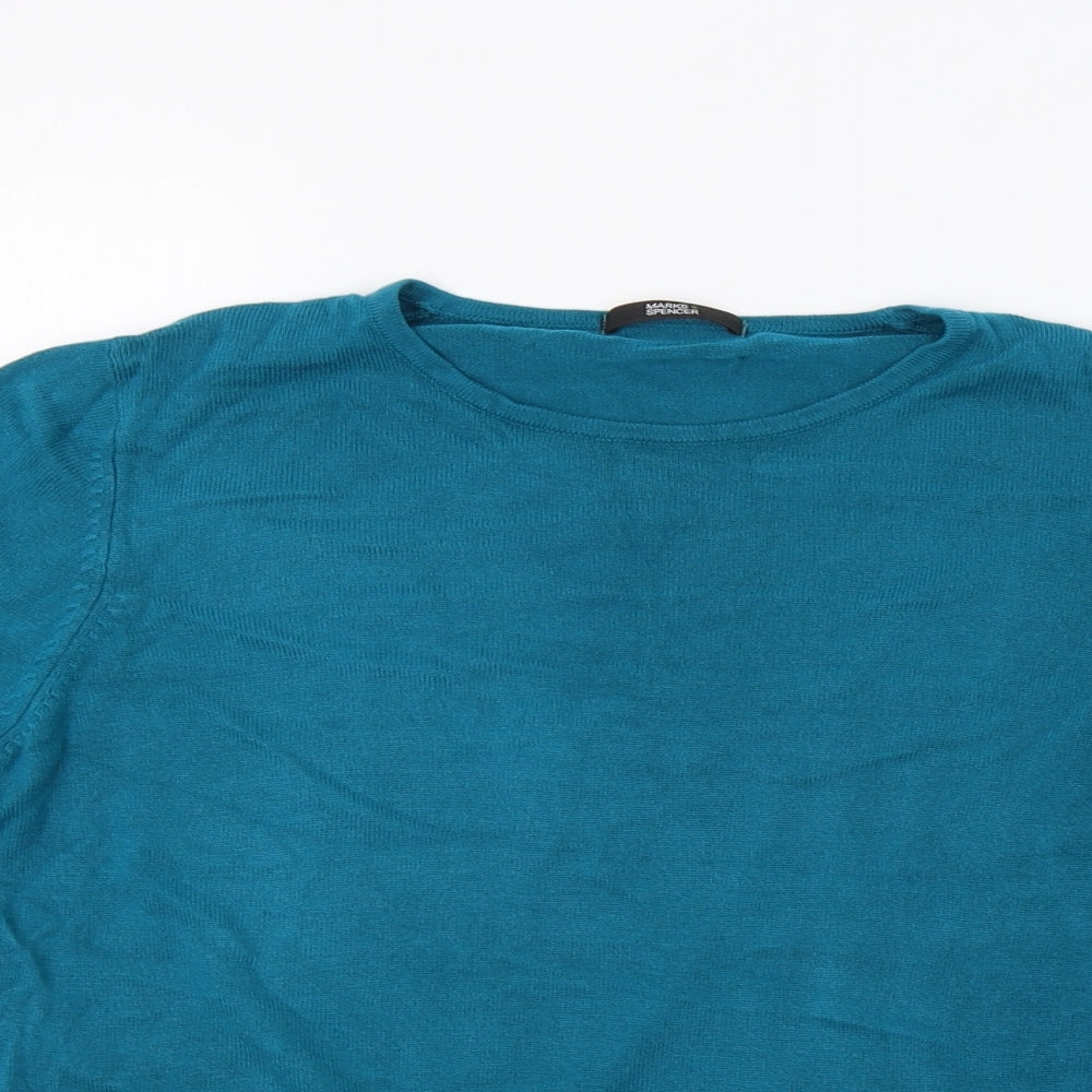 M&S Womens Blue   Pullover Jumper Size 14