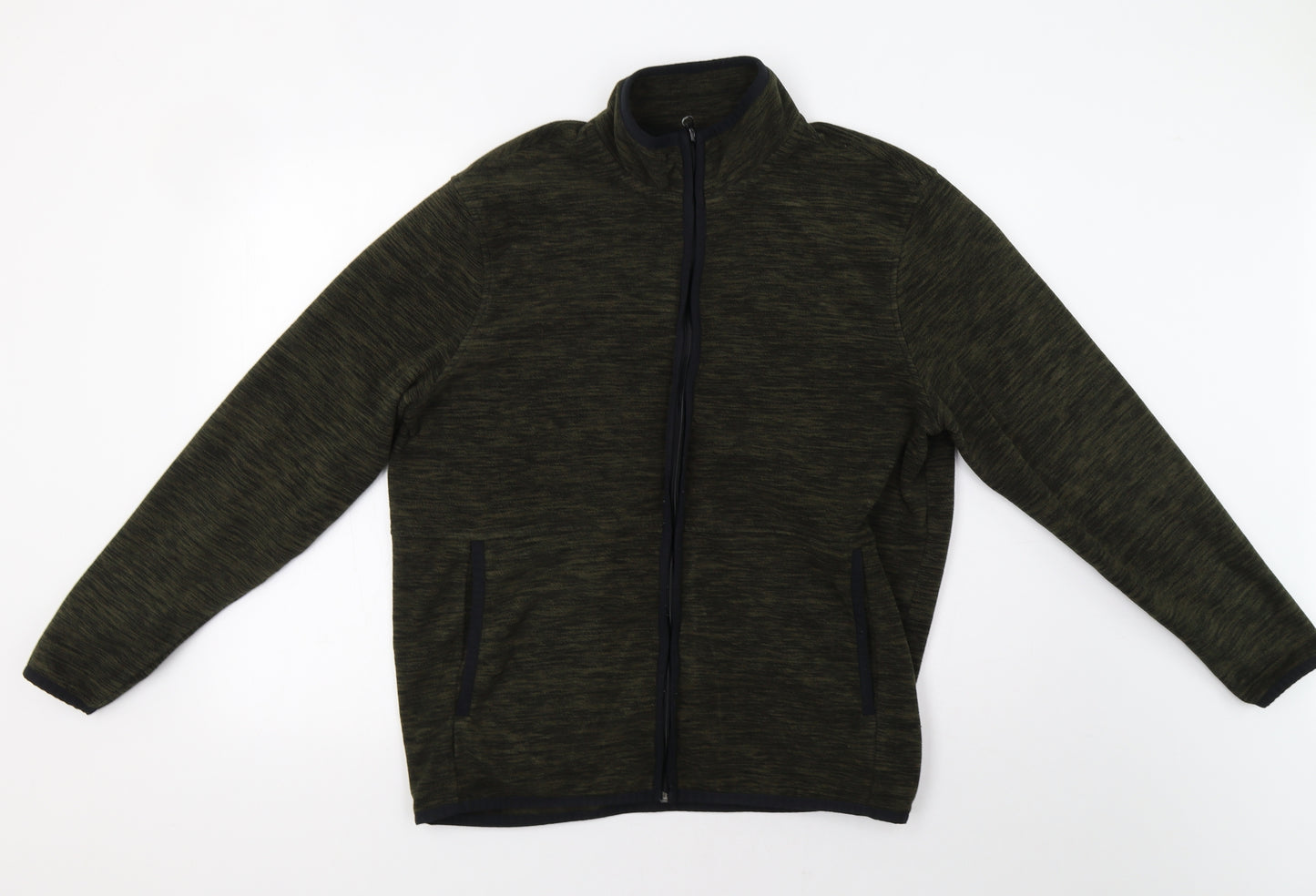 George Mens Green   Full Zip Sweatshirt Size L