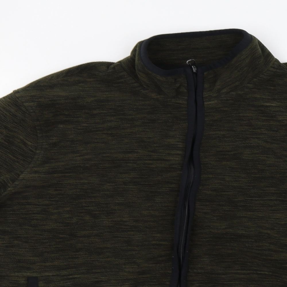 George Mens Green   Full Zip Sweatshirt Size L