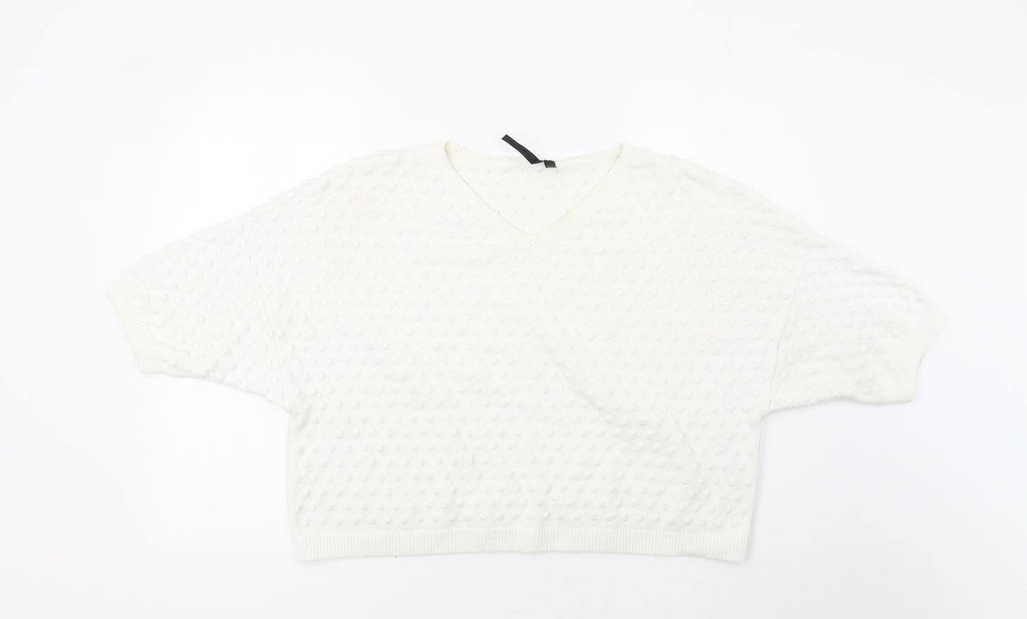 Topshop Womens White   Pullover Jumper Size 10