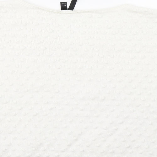 Topshop Womens White   Pullover Jumper Size 10