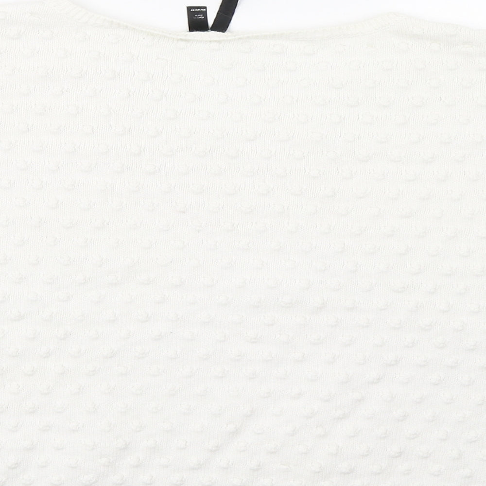 Topshop Womens White   Pullover Jumper Size 10