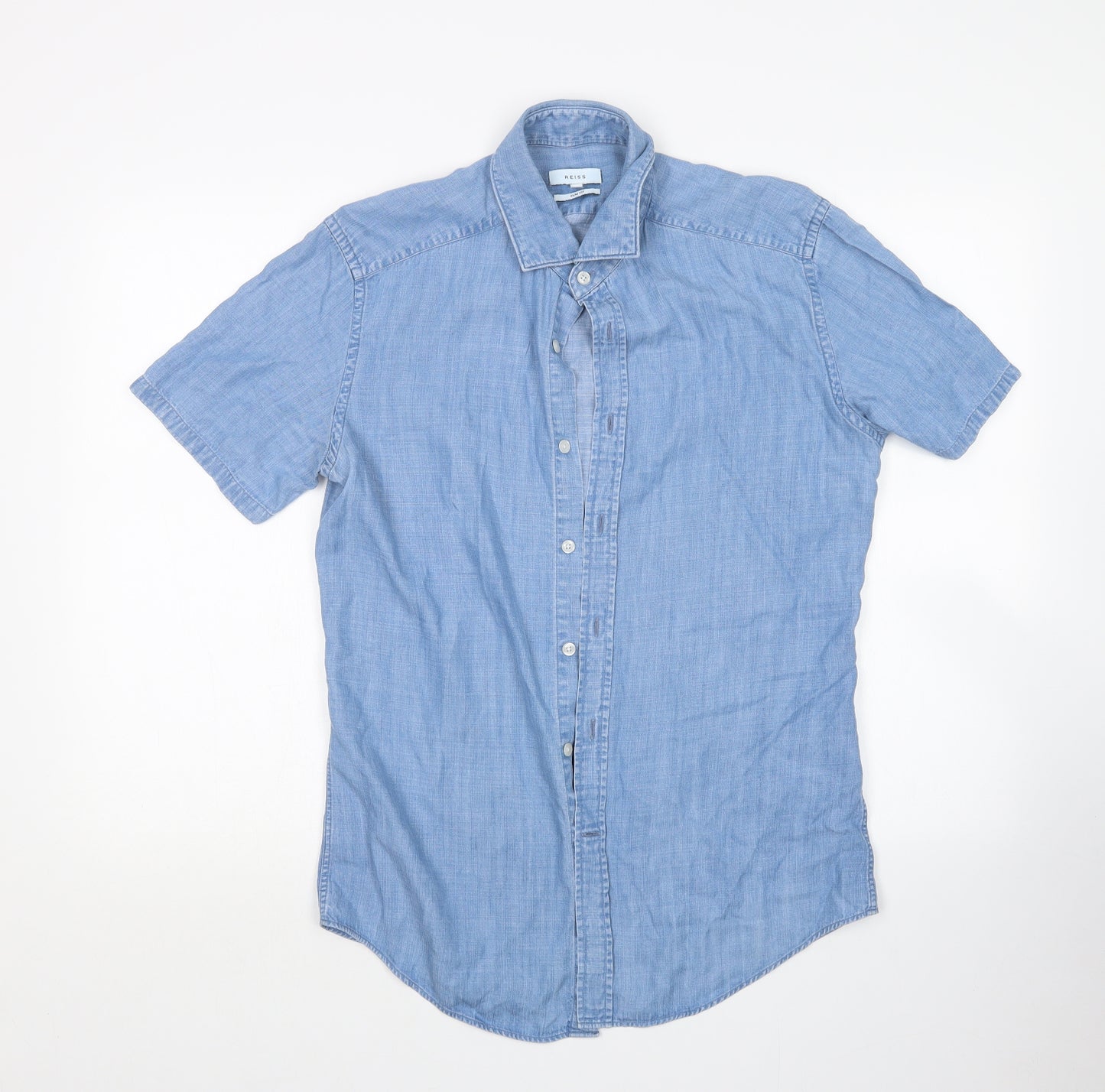 Reiss Mens Blue    Button-Up Size M