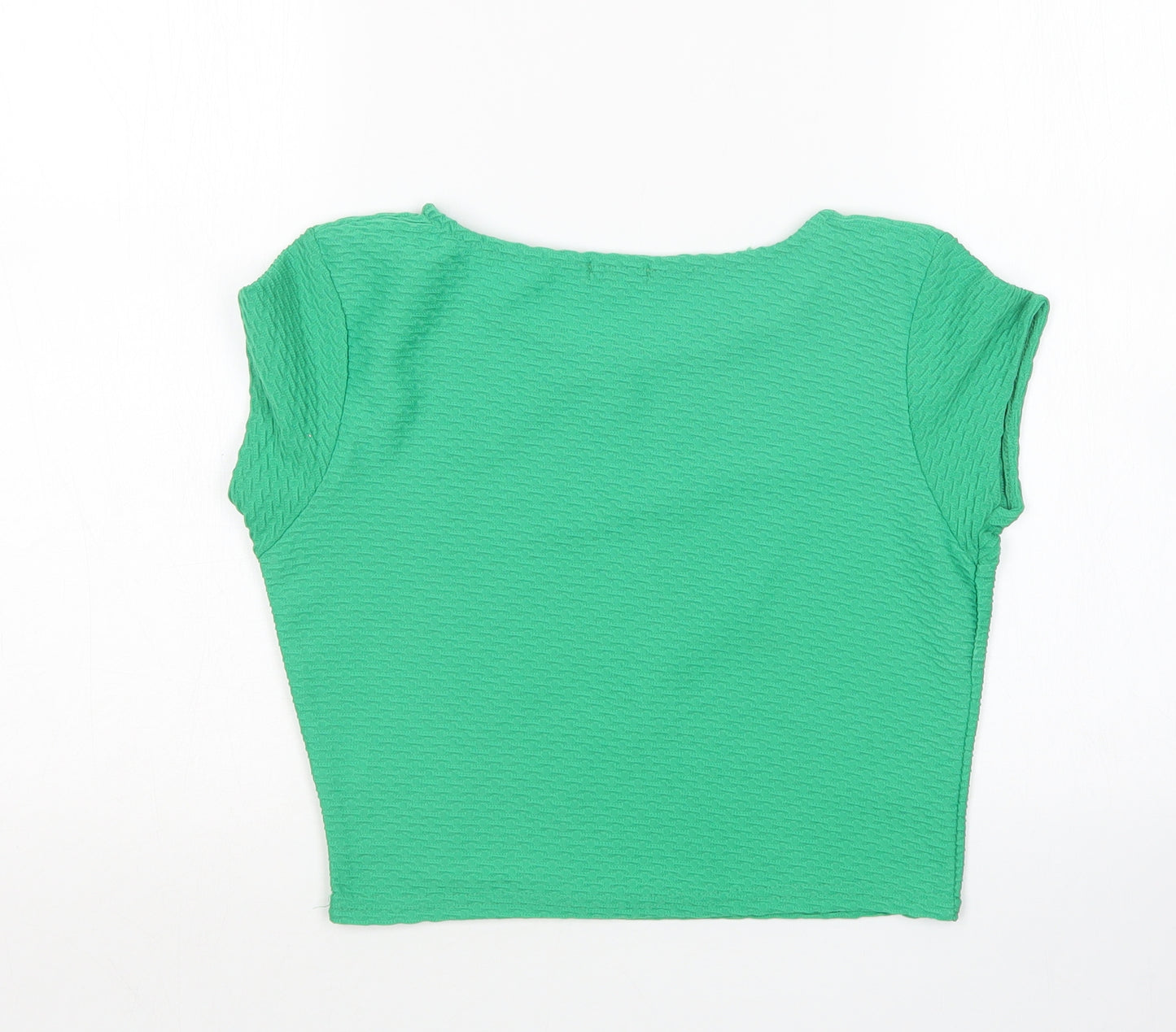 River Island Womens Green   Cropped T-Shirt Size 10