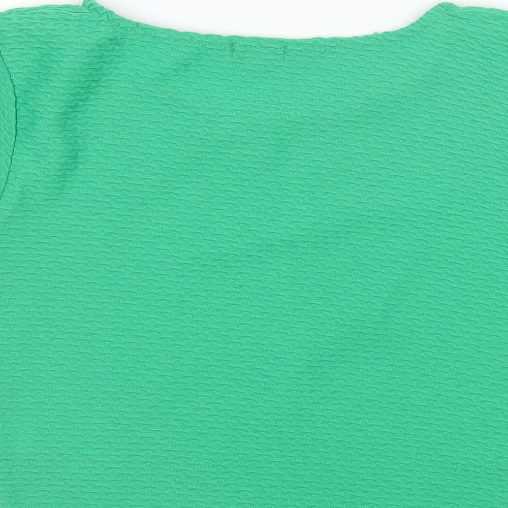 River Island Womens Green   Cropped T-Shirt Size 10