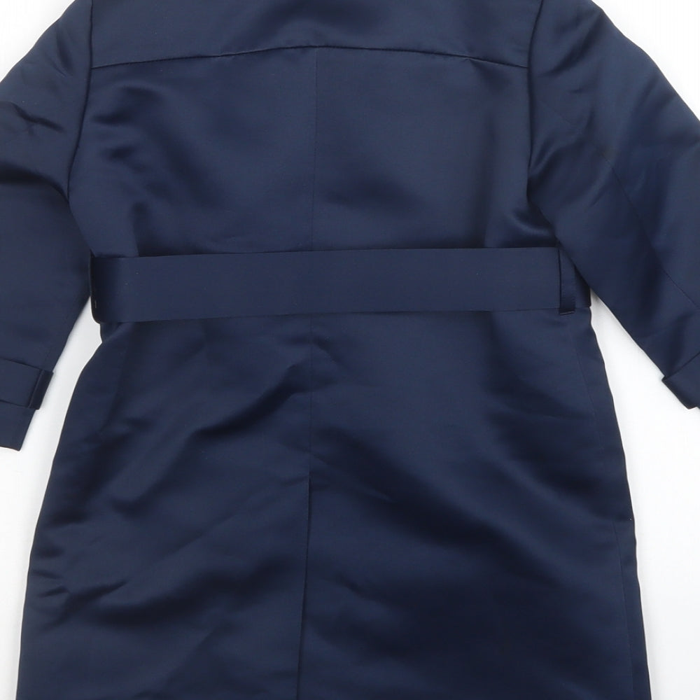 nicholas & bears Girls Blue   Overcoat Coat Size 2 Years