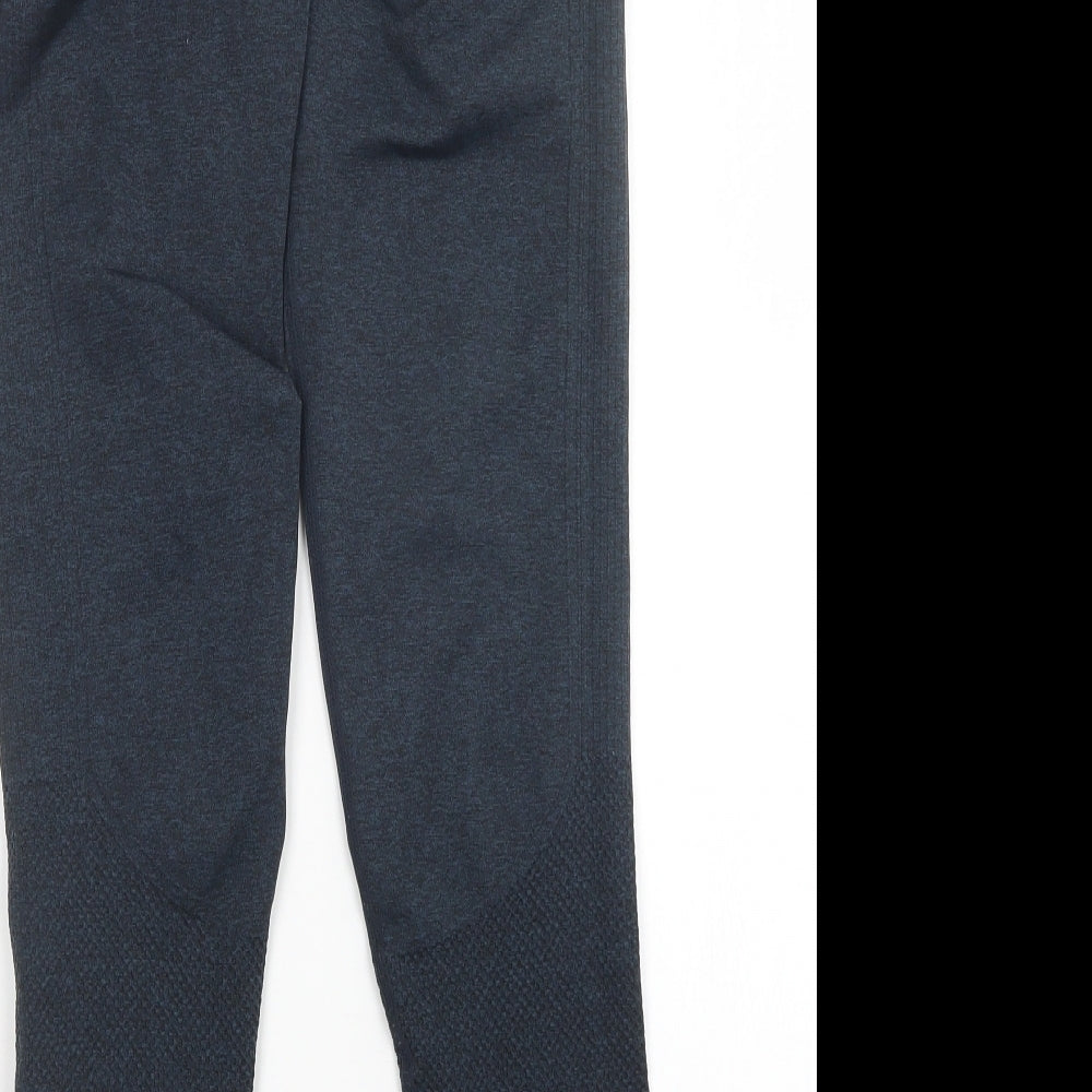USA Pro Womens Blue   Compression Leggings Size 12 L27 in