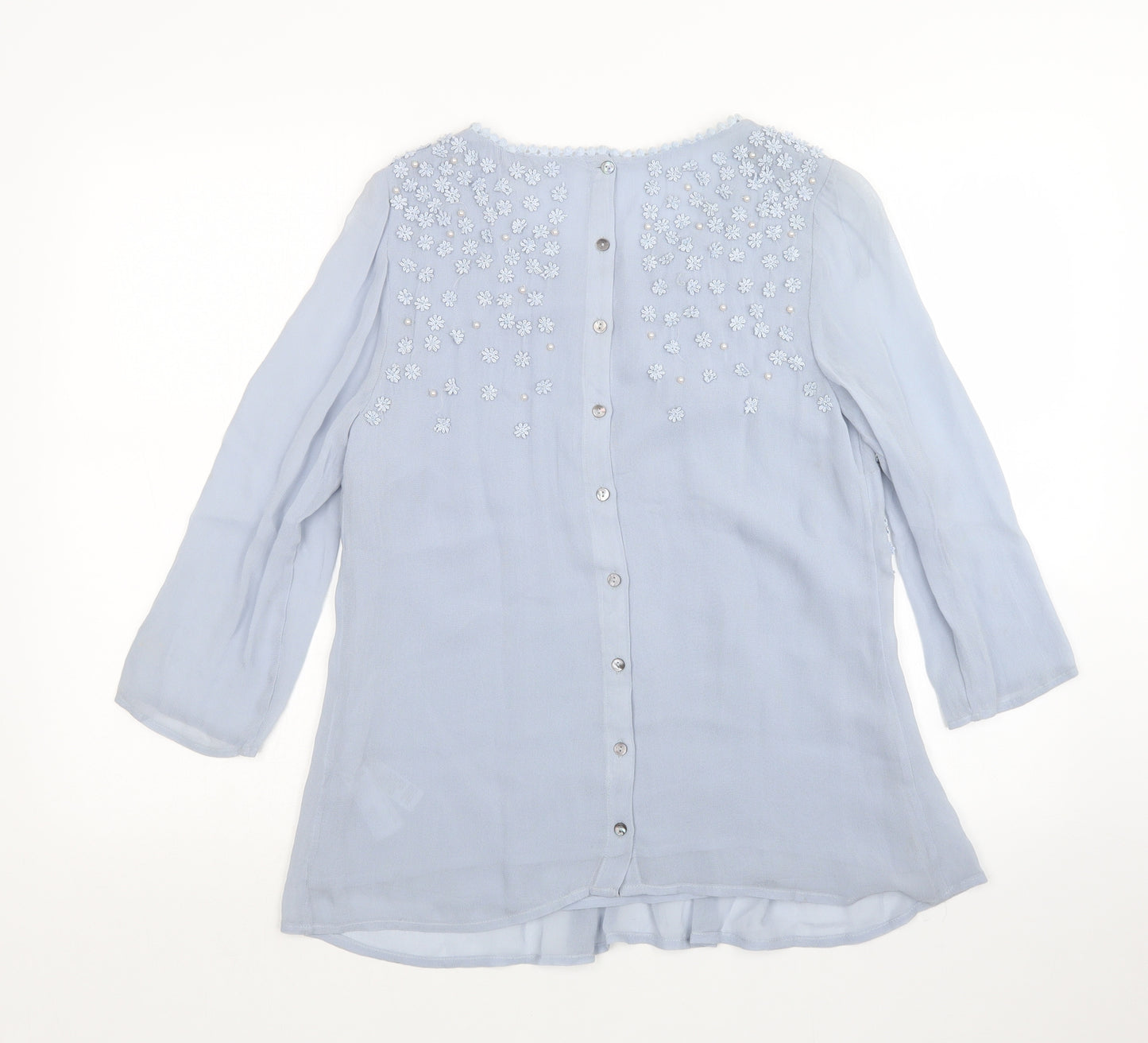 Monsoon Womens Blue   Basic Blouse Size 8