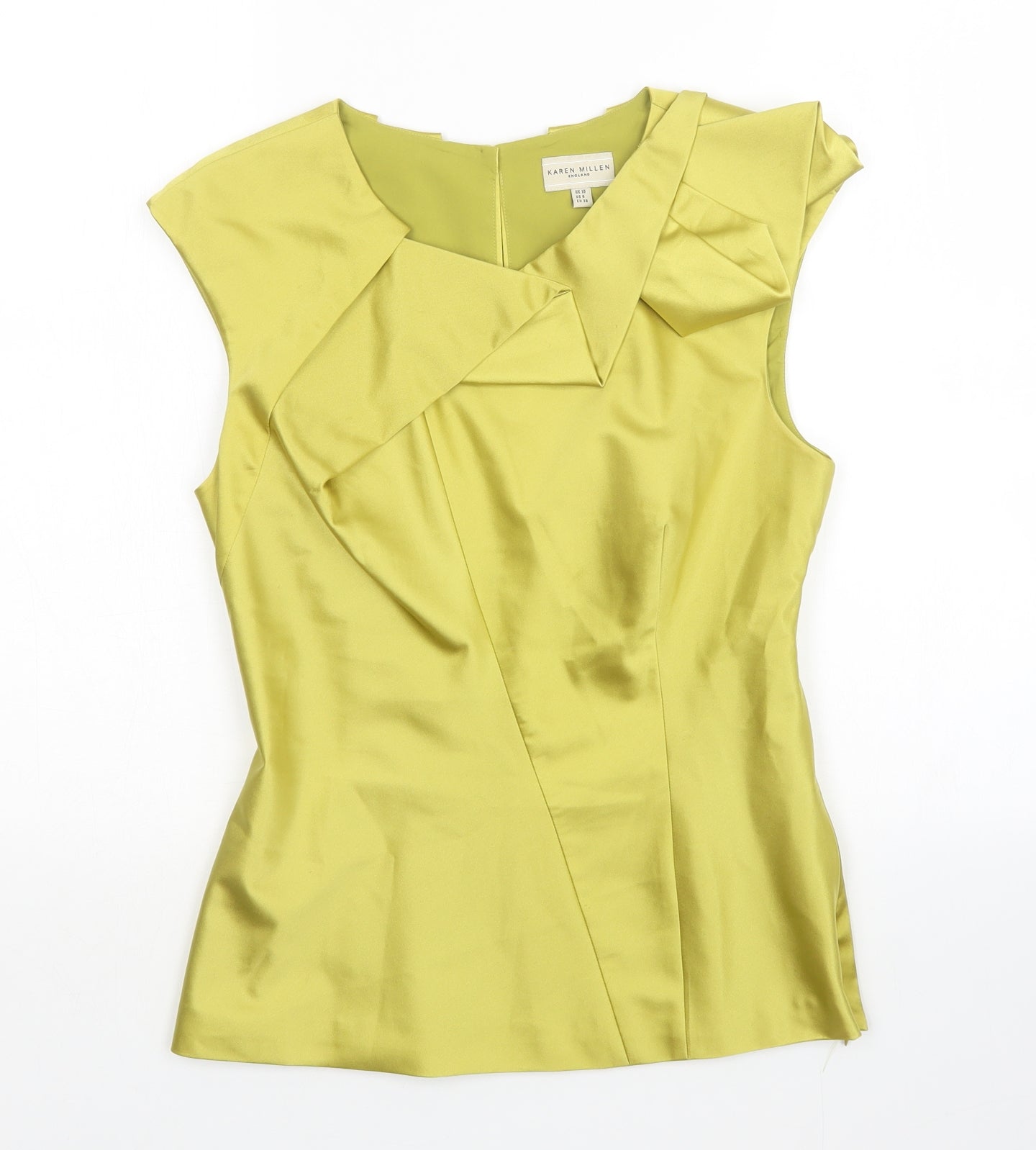 Karen Millen Womens Green   Basic Blouse Size 10