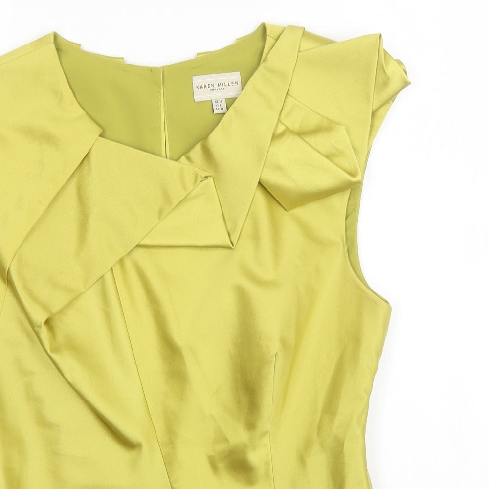 Karen Millen Womens Green   Basic Blouse Size 10