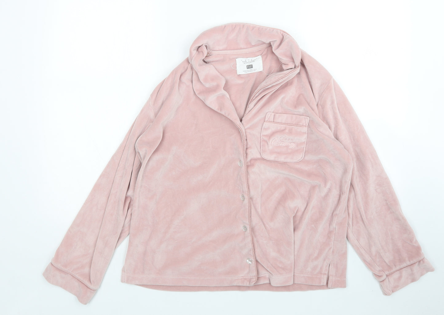 F&F Womens Pink   Top Pyjama Top Size M