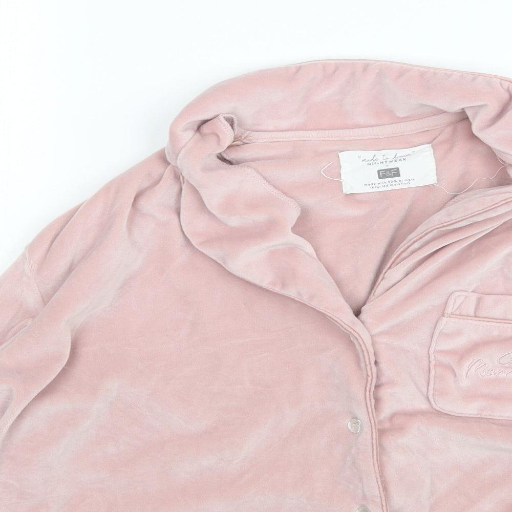 F&F Womens Pink   Top Pyjama Top Size M