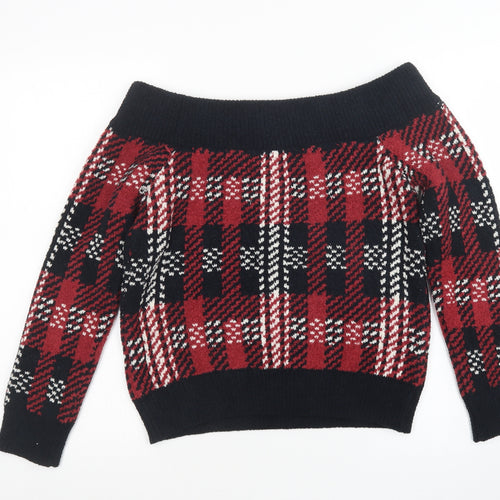 FOREVER 21 Womens Multicoloured Plaid  Pullover Jumper Size S