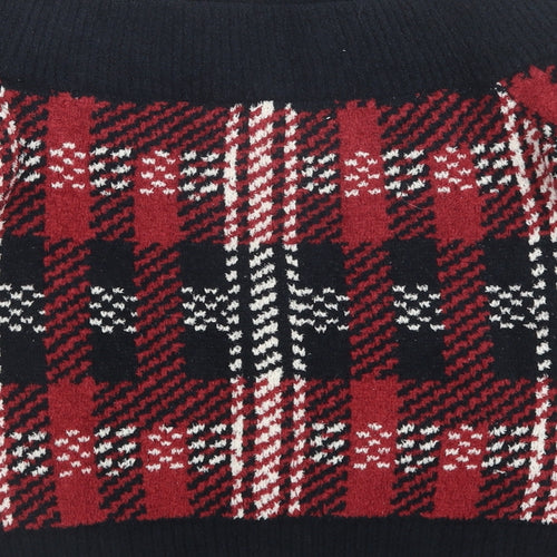 FOREVER 21 Womens Multicoloured Plaid  Pullover Jumper Size S