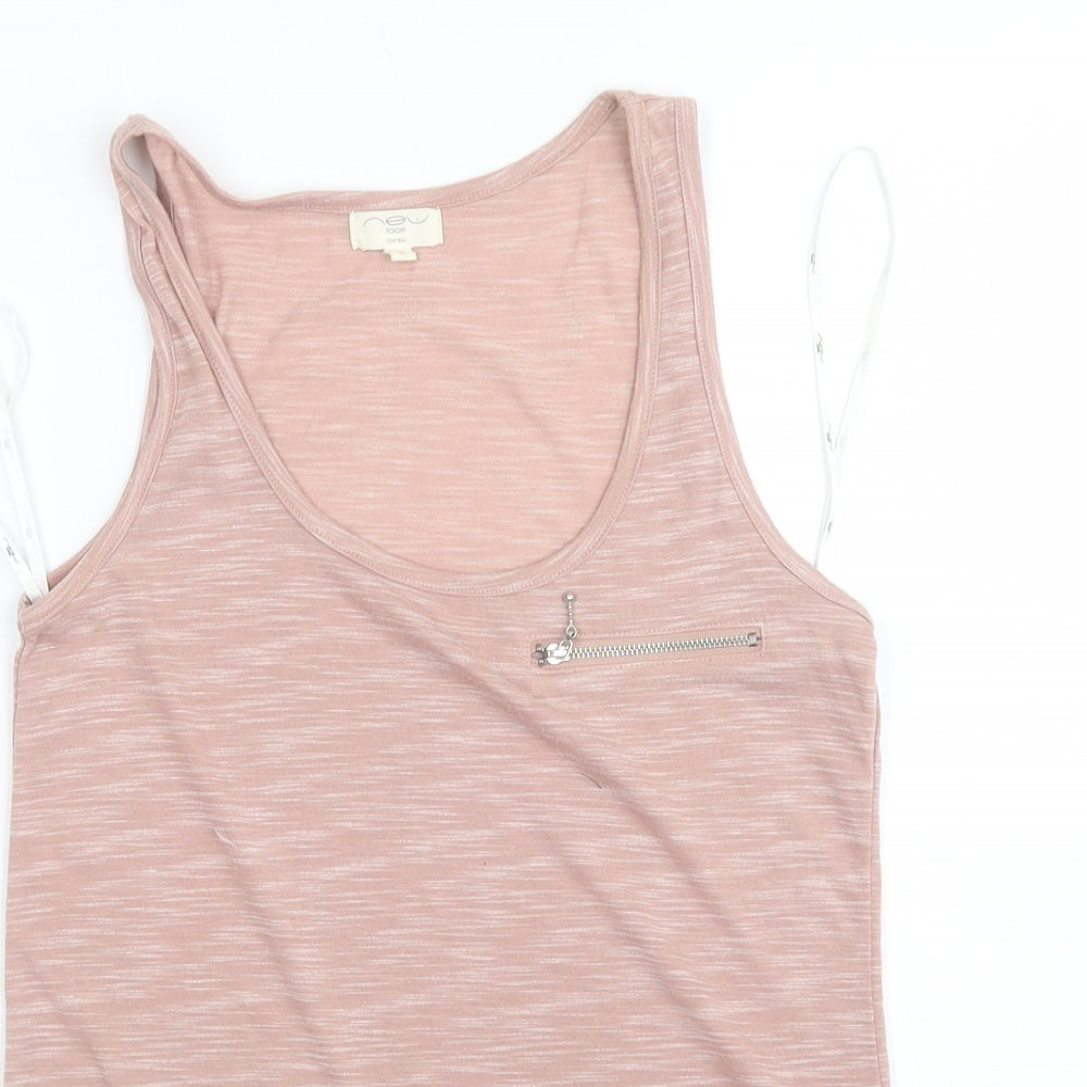 New Look Womens Pink   Basic Tank Size 6
