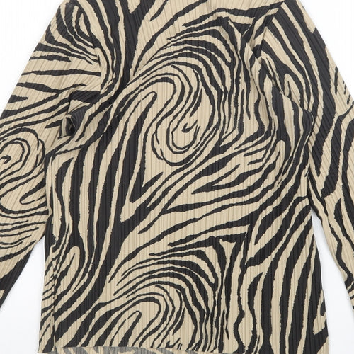 River Island Womens Multicoloured Animal Print  Basic Blouse Size 4