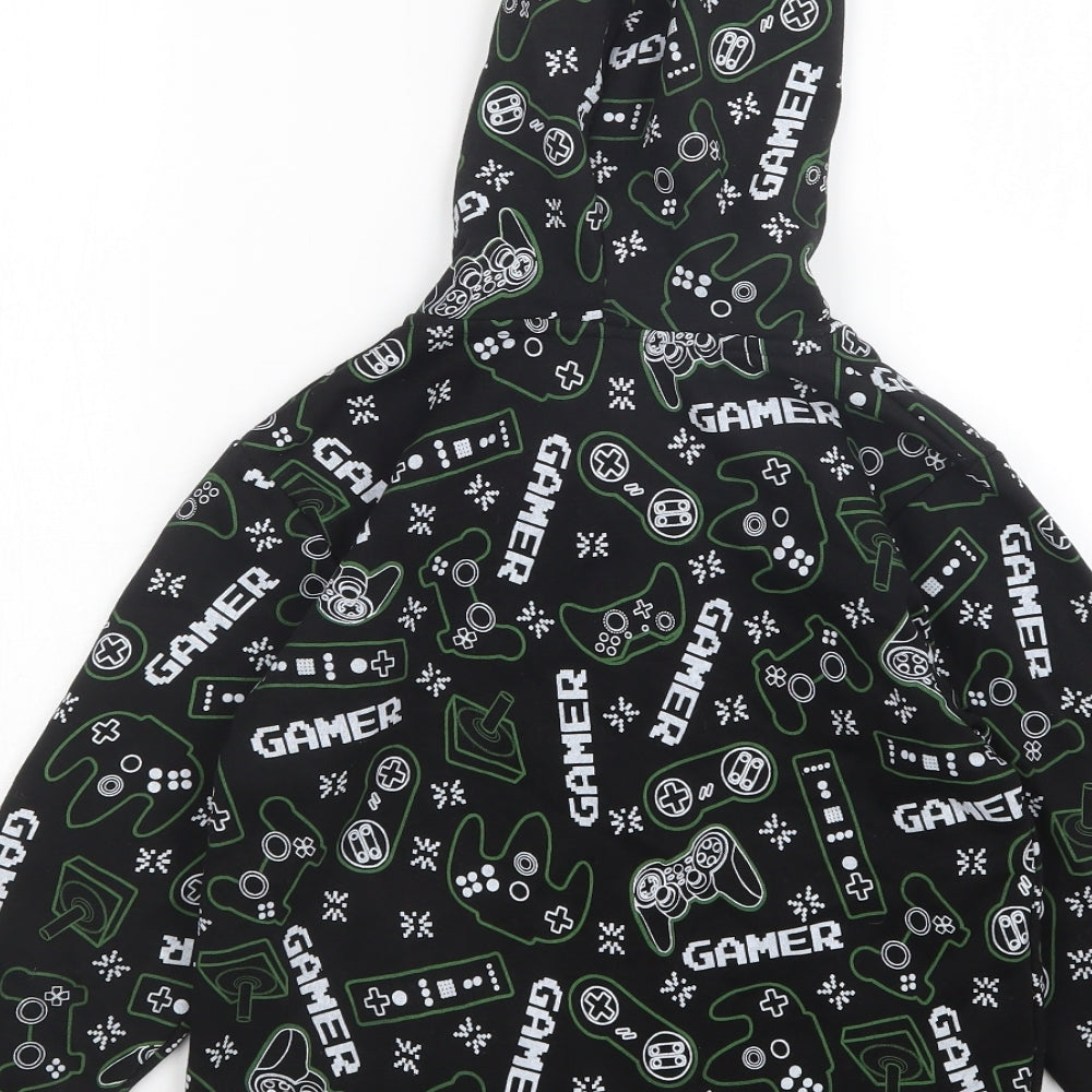Preworn Boys Multicoloured Geometric  Full Zip Hoodie Size 8-9 Years  - Gamer