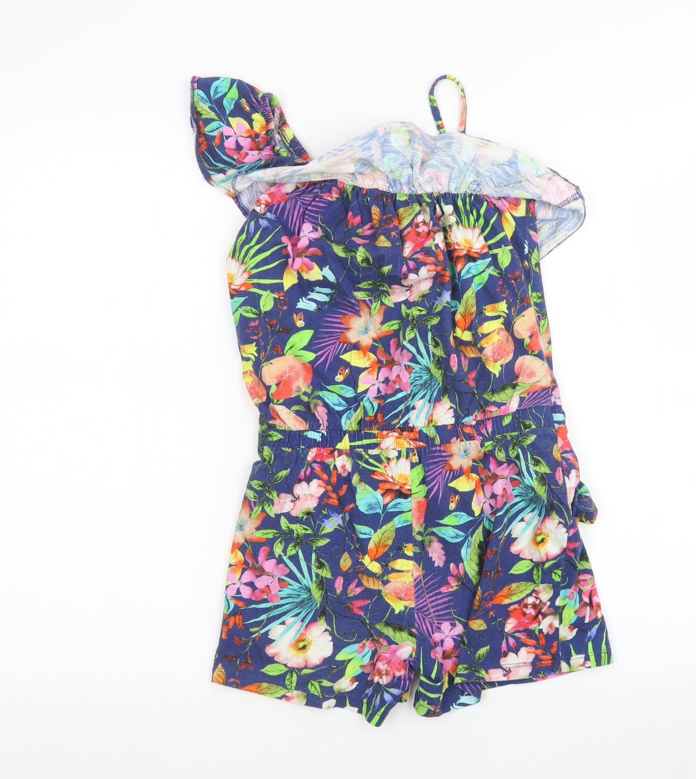 NEXT Girls Multicoloured Floral  Playsuit One-Piece Size 8 Years
