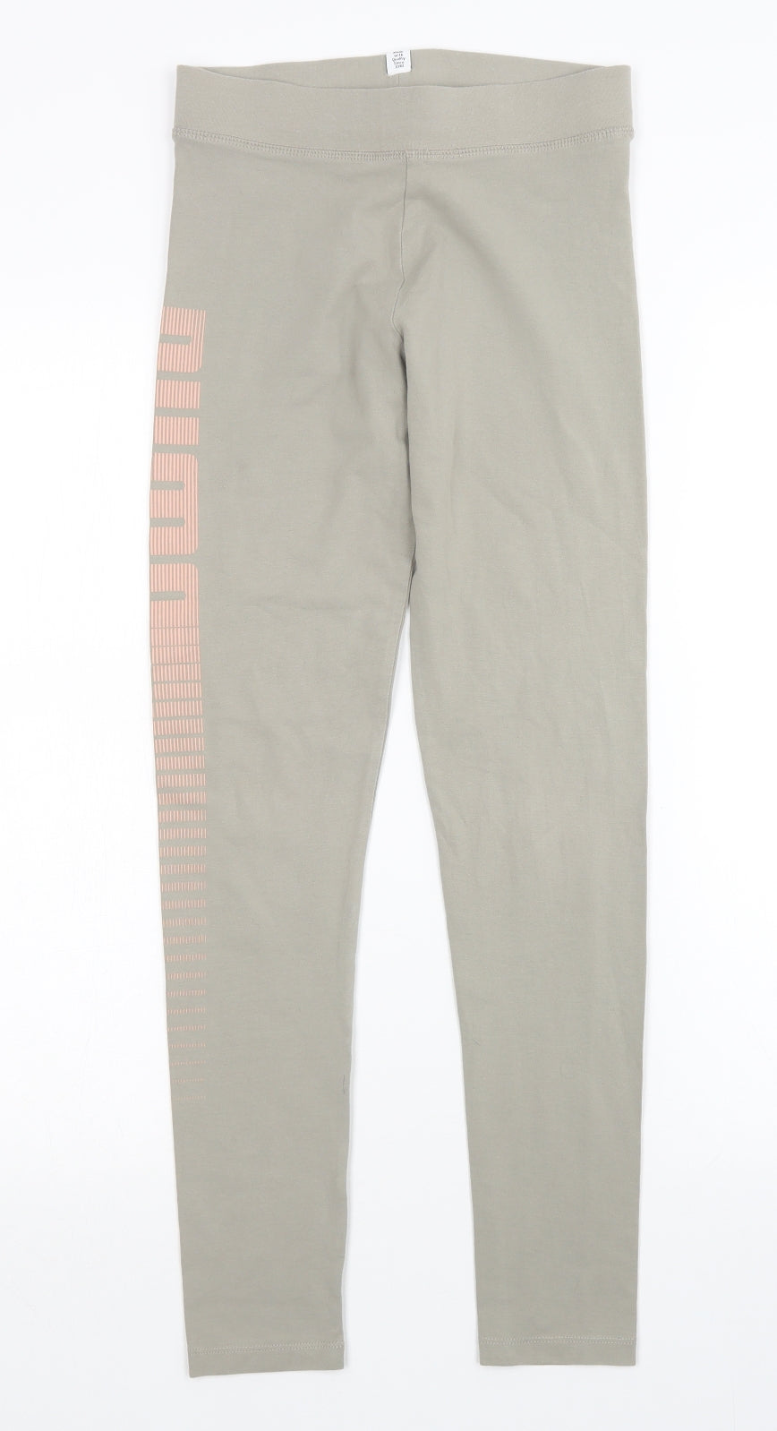 PUMA Girls Green   Sweatpants Trousers Size 13-14 Years - Leggings