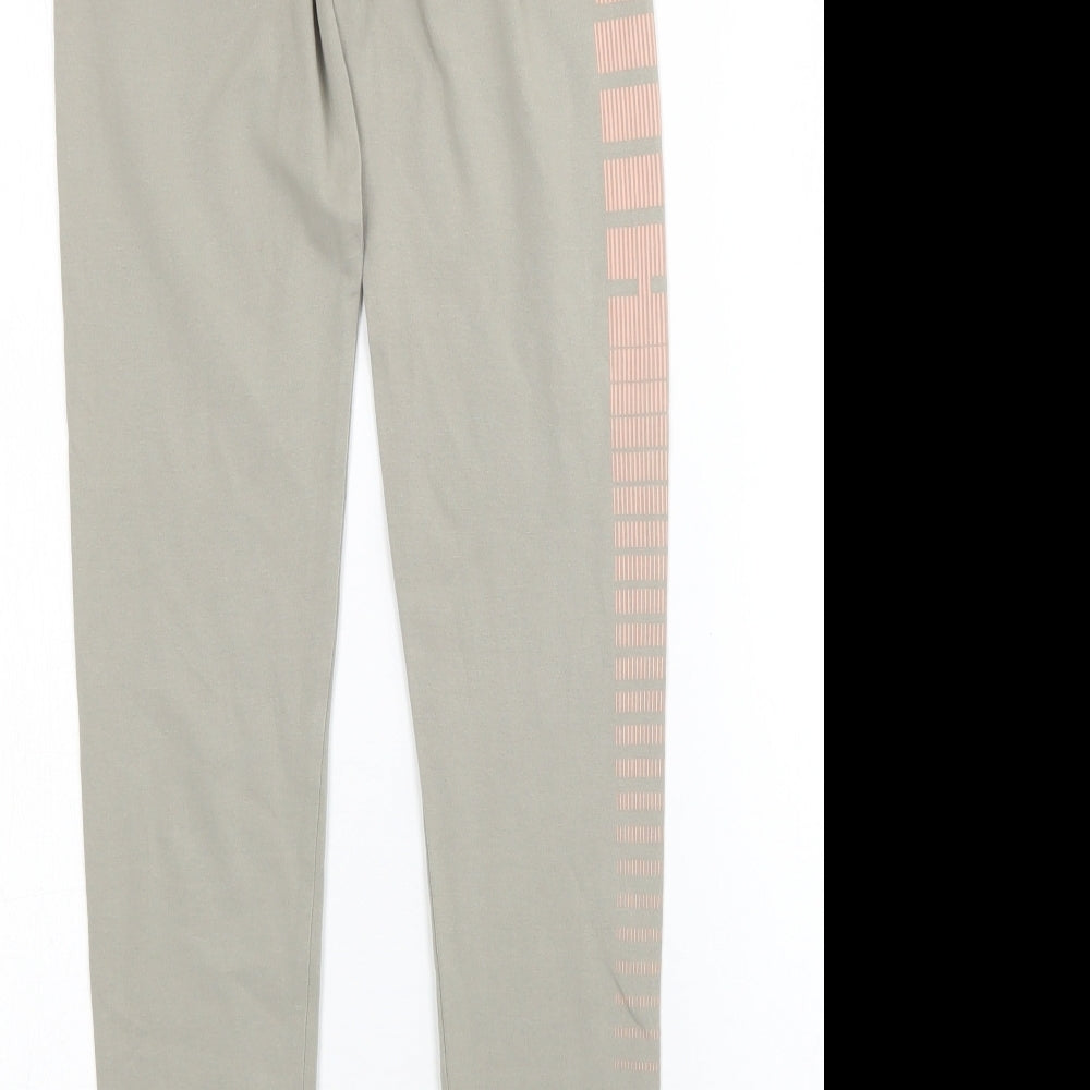 PUMA Girls Green   Sweatpants Trousers Size 13-14 Years - Leggings