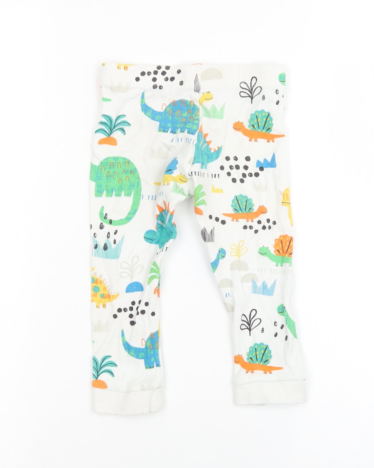 F&F Baby White   Sweatpants Trousers Size 18-24 Months  - Dinosaur