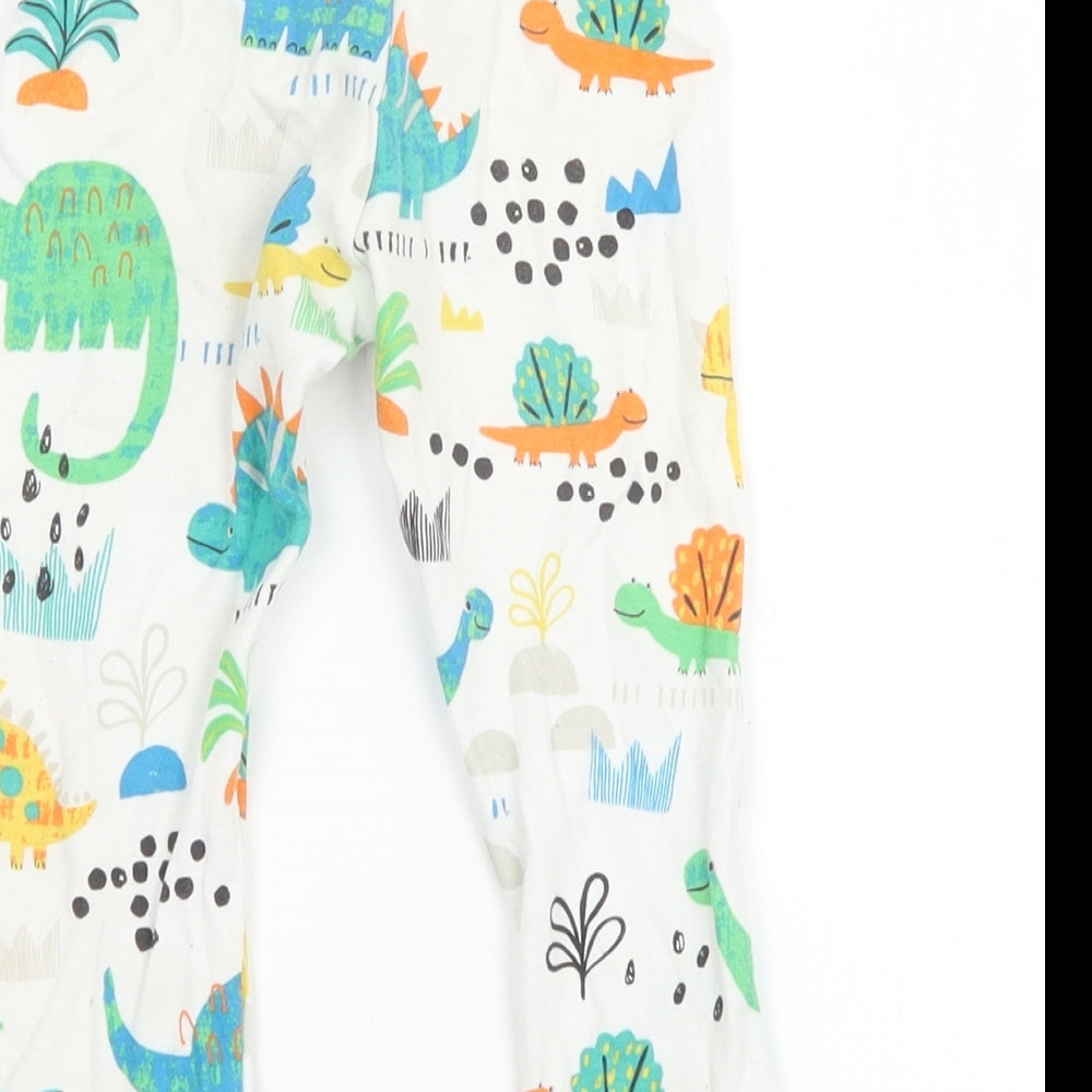 F&F Baby White   Sweatpants Trousers Size 18-24 Months  - Dinosaur