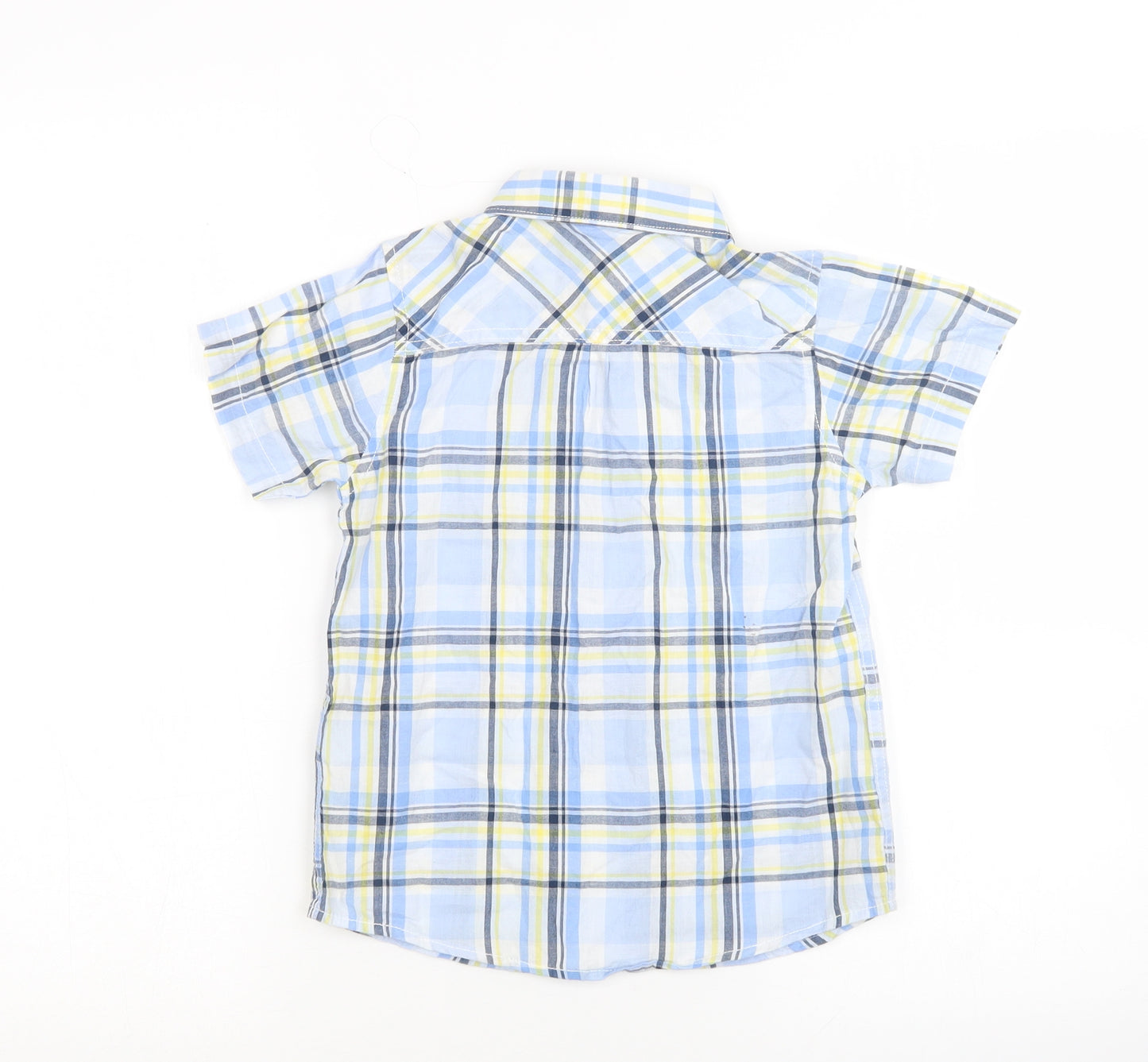 Matalan Boys Multicoloured Plaid  Basic Button-Up Size 5-6 Years