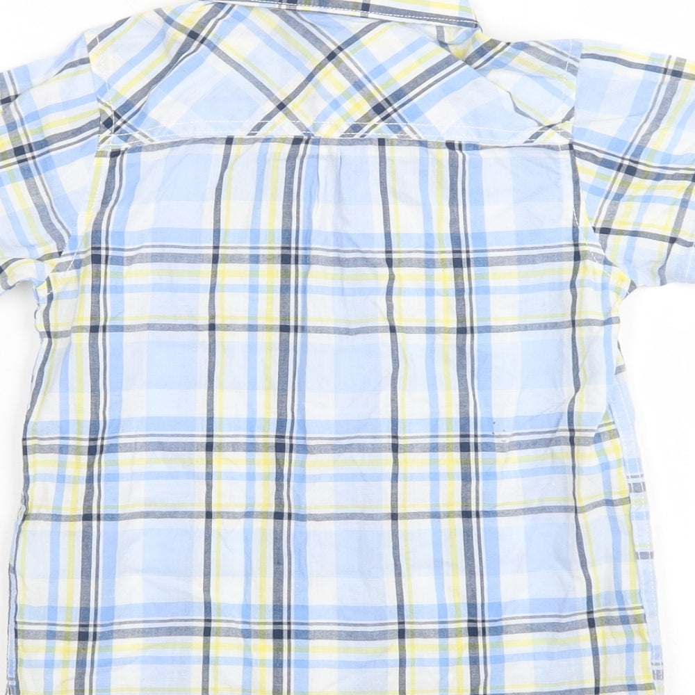 Matalan Boys Multicoloured Plaid  Basic Button-Up Size 5-6 Years