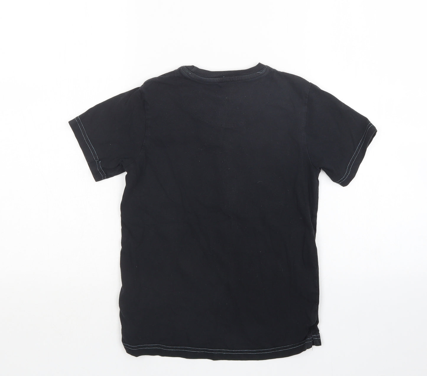 Primark Boys Black   Basic T-Shirt Size 8-9 Years  - Gamer