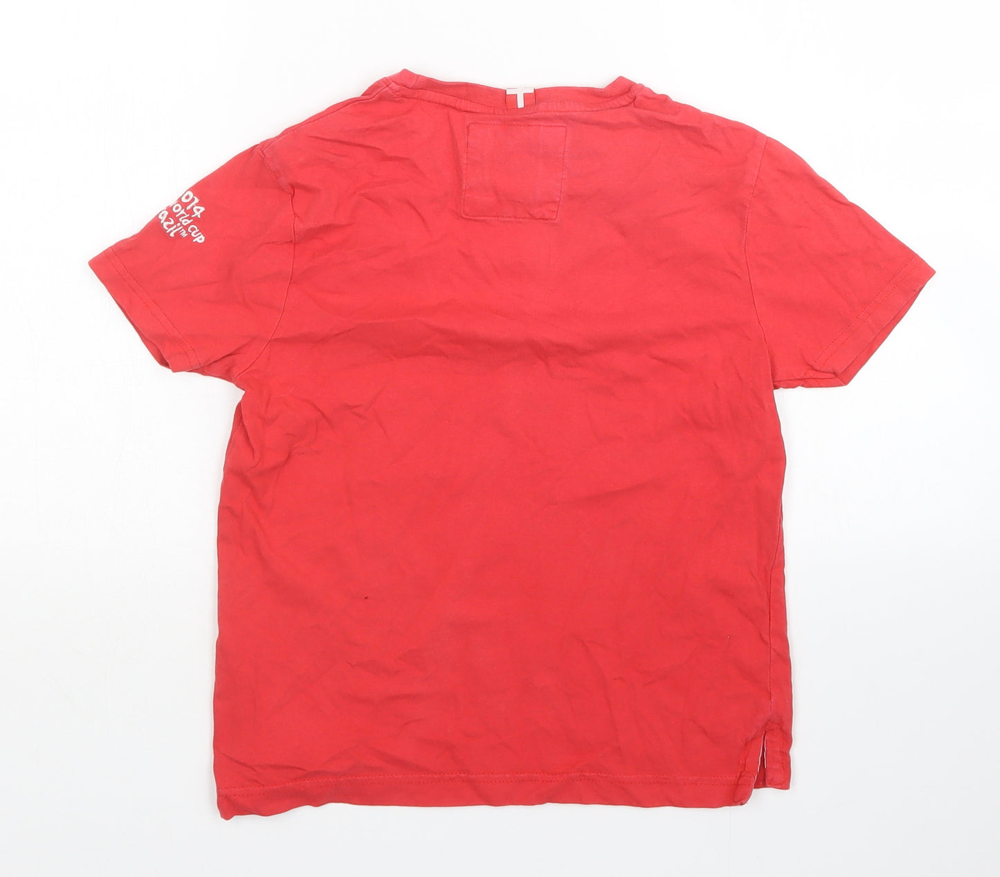 Fifa World Cup Boys Red   Basic T-Shirt Size 7-8 Years  - Switzerland