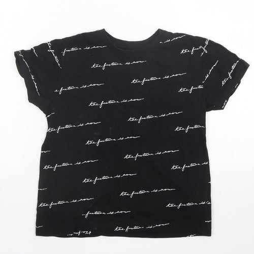 Primark Boys Black   Basic T-Shirt Size 7-8 Years