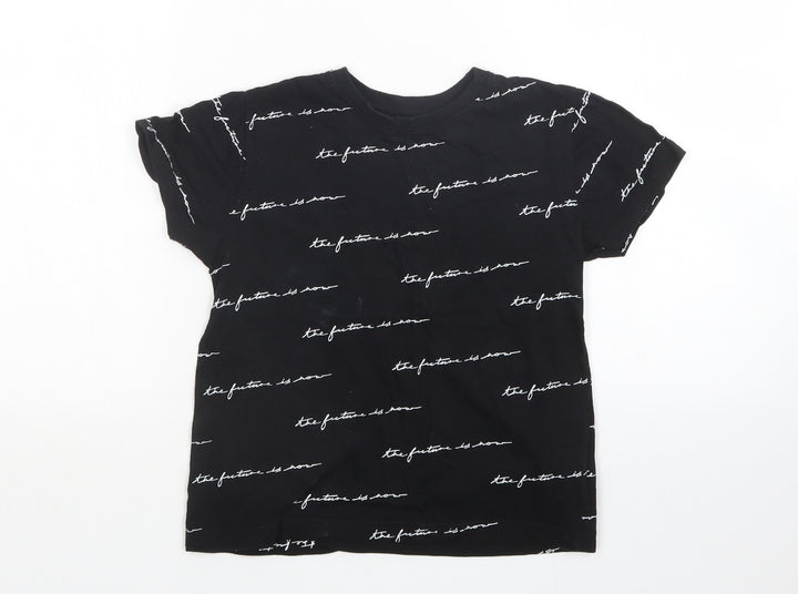 Primark Boys Black   Basic T-Shirt Size 7-8 Years