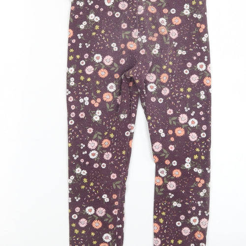 Real Kids Girls Multicoloured Floral  Sweatpants Trousers Size 7-8 Years - Leggings