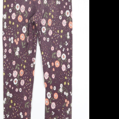 Real Kids Girls Multicoloured Floral  Sweatpants Trousers Size 7-8 Years - Leggings
