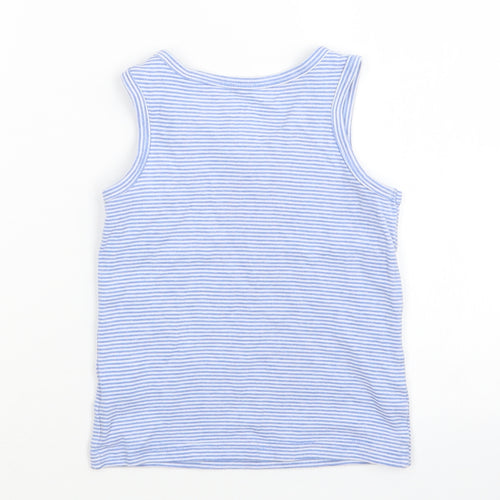 F&F Boys Blue Striped  Basic Tank Size 6-7 Years