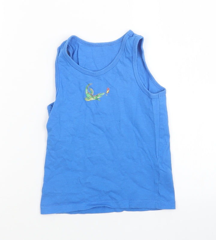 Primark Boys Blue   Basic Tank Size 5-6 Years