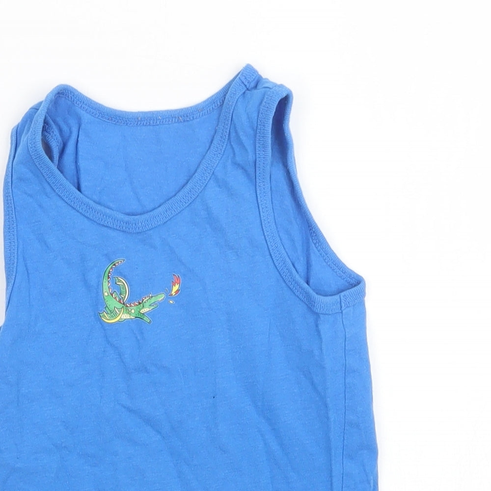 Primark Boys Blue   Basic Tank Size 5-6 Years