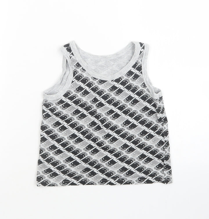 George Boys Multicoloured   Basic Tank Size 5-6 Years  - batman