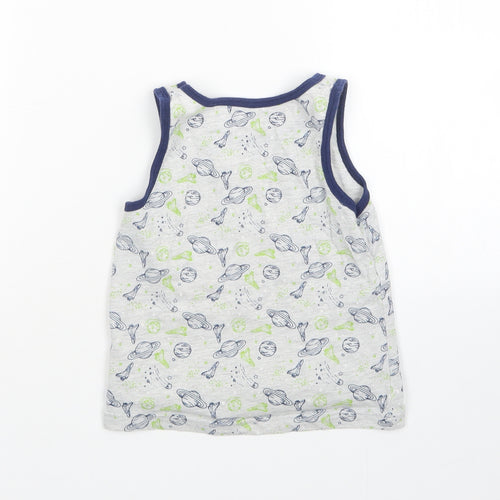 Primark Boys Multicoloured   Basic Tank Size 5-6 Years  - Space
