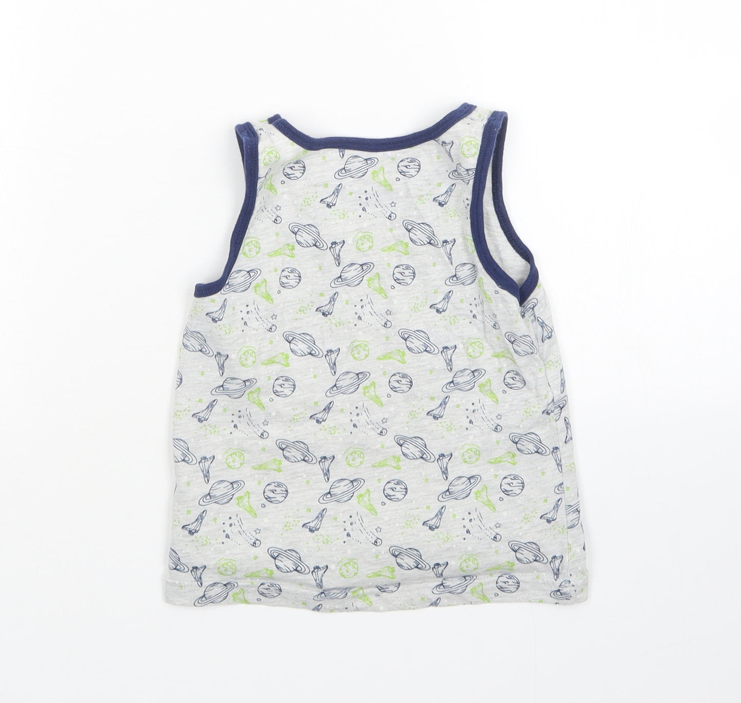 Primark Boys Multicoloured   Basic Tank Size 5-6 Years  - Space