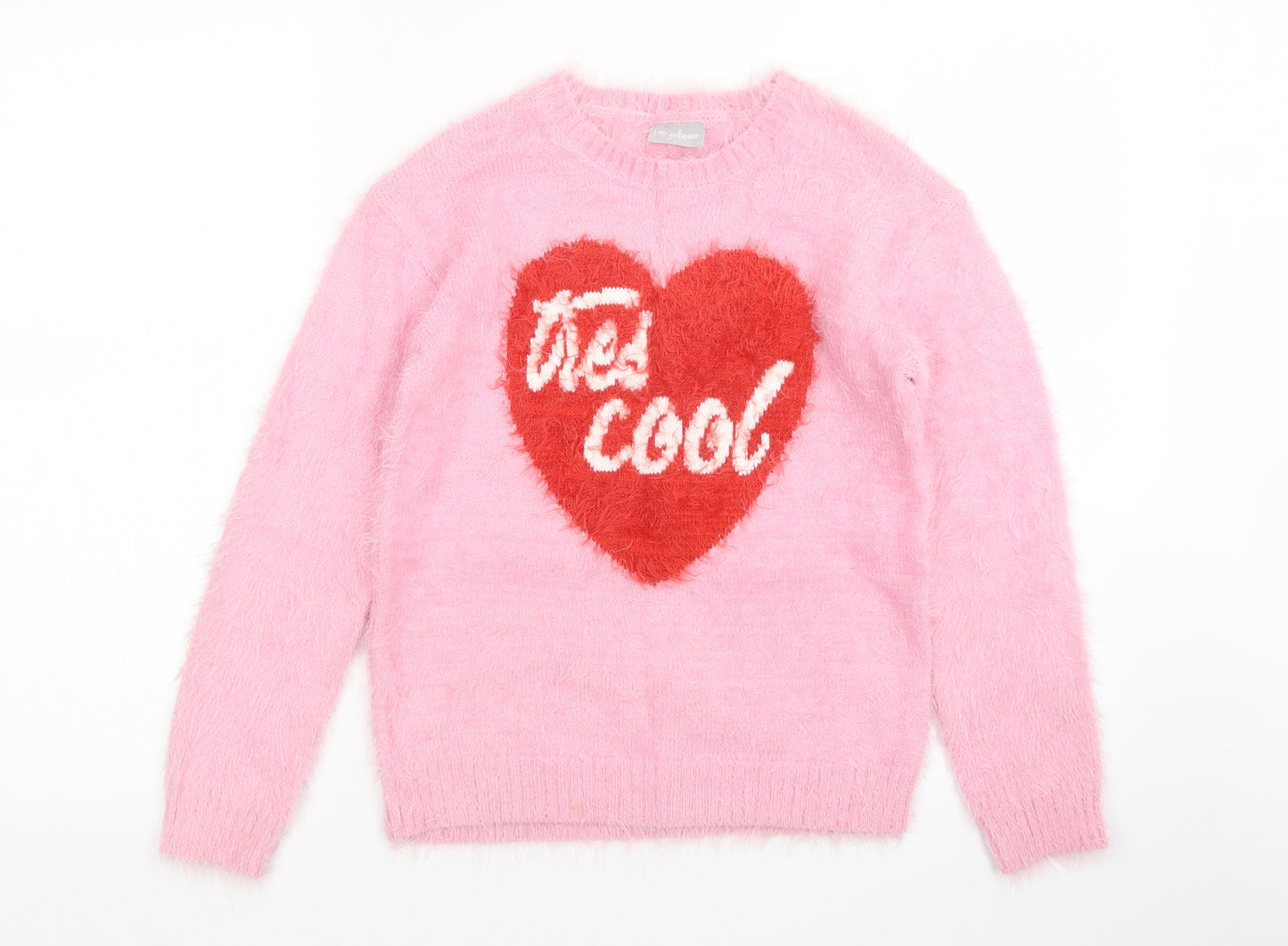 Matalan Girls Pink   Pullover Jumper Size 11 Years