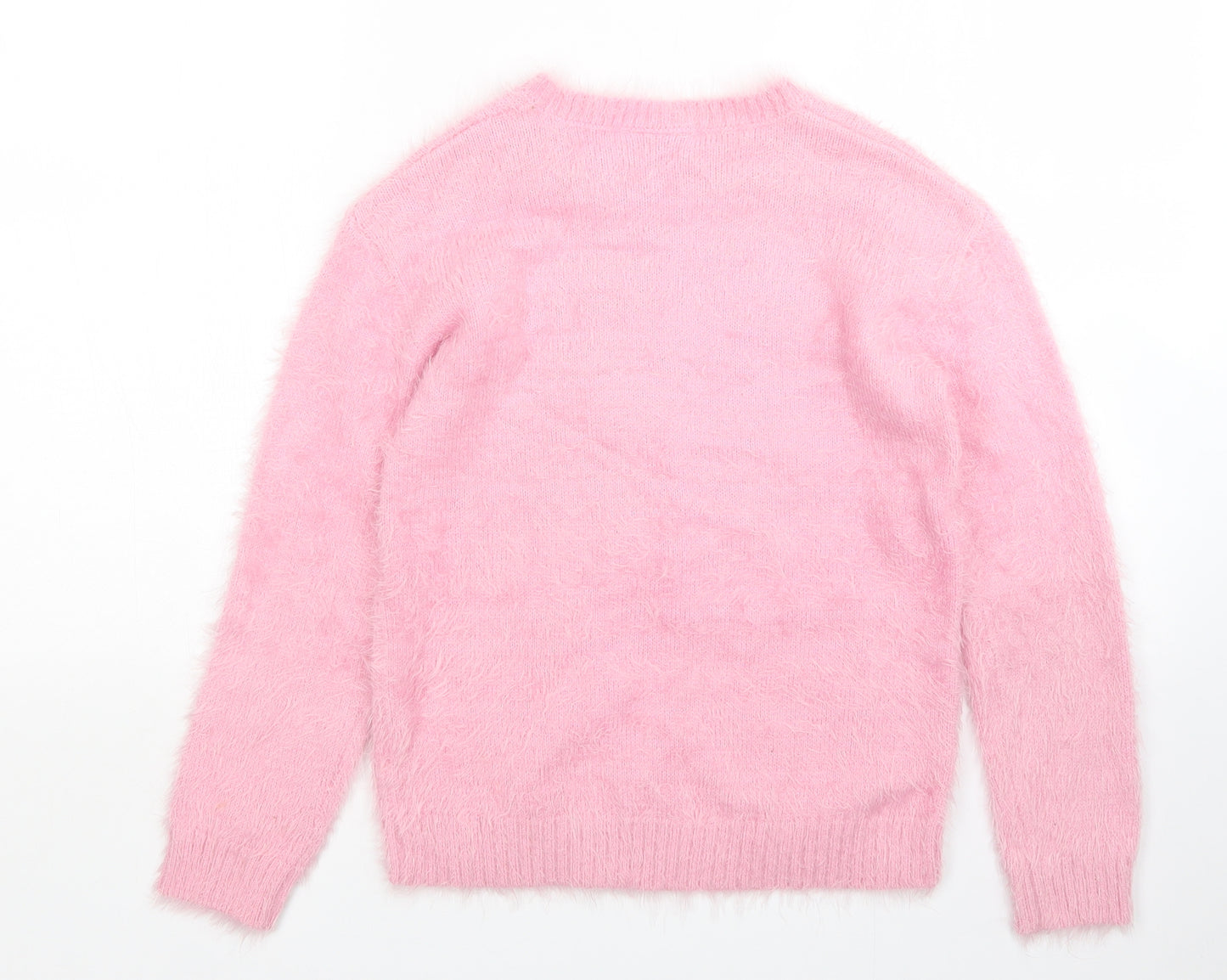 Matalan Girls Pink   Pullover Jumper Size 11 Years