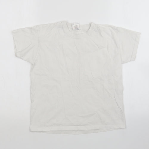 Fruit of the Loom Boys White   Basic T-Shirt Size 7-8 Years