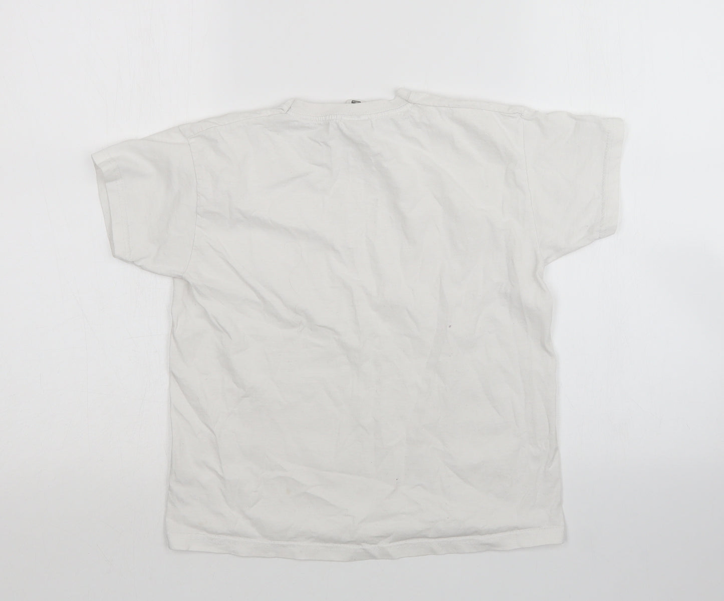 Fruit of the Loom Boys White   Basic T-Shirt Size 7-8 Years