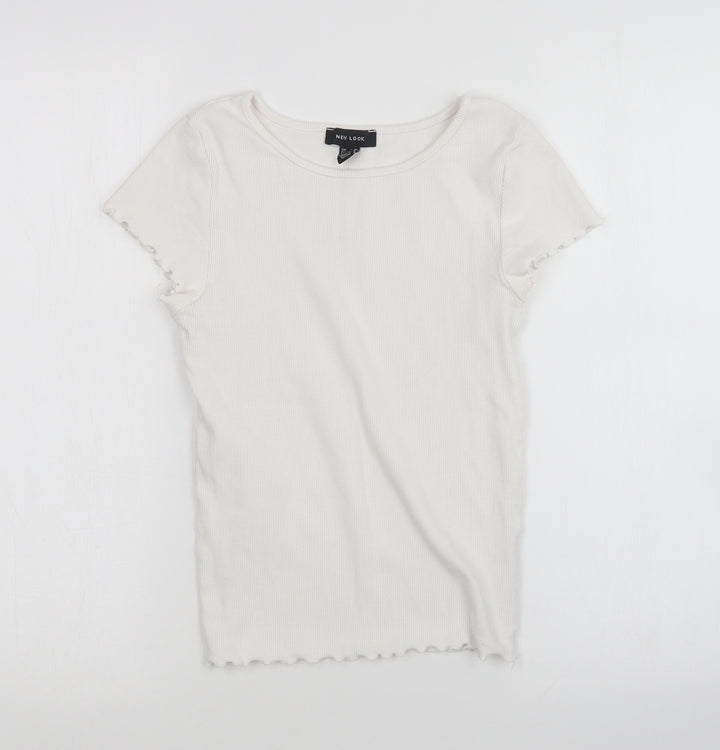 New Look Womens White   Pullover Jumper Size 10