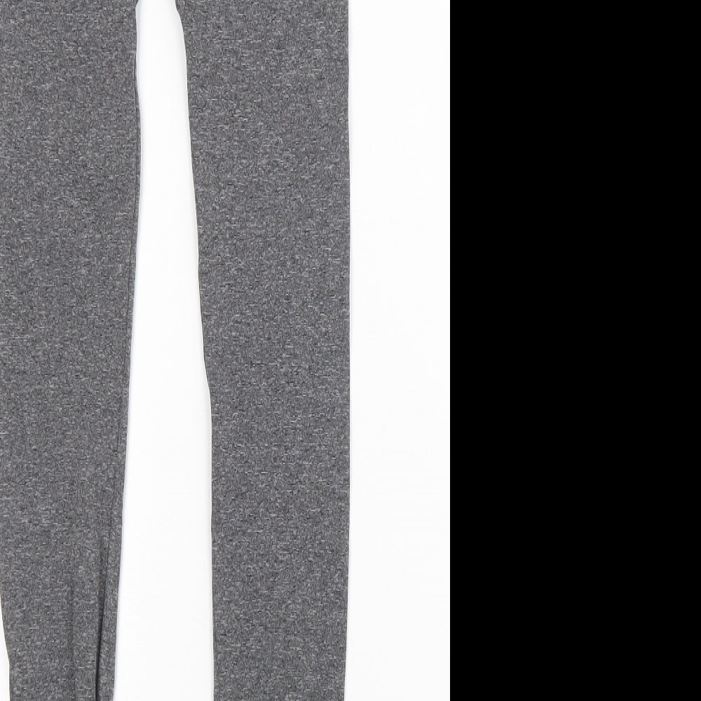 New Look Womens Grey   Compression Leggings Size S L28 in