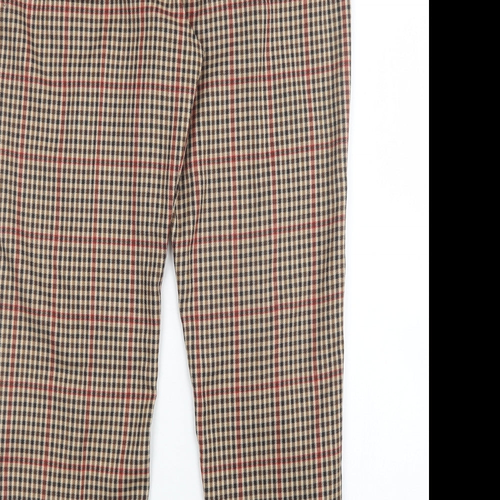 TU Womens Multicoloured Houndstooth  Trousers  Size 12 L27 in
